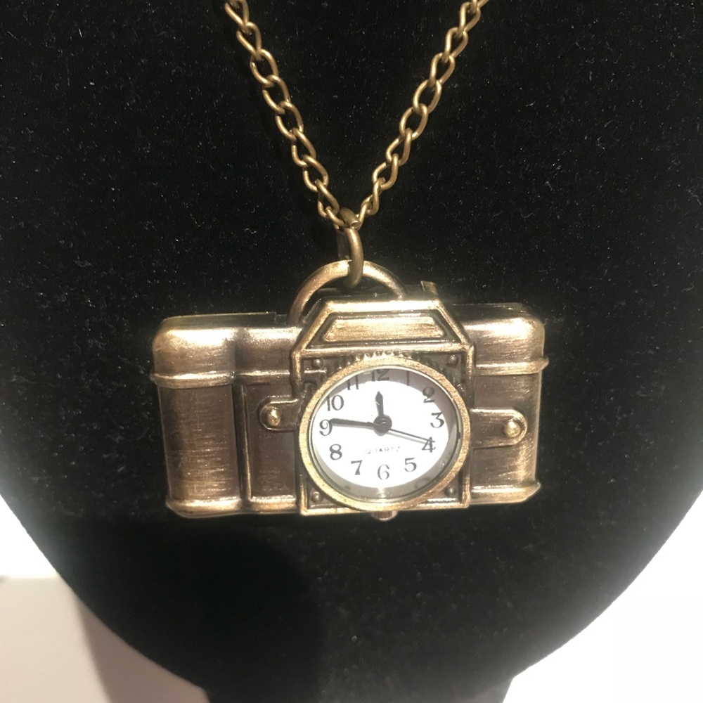 Brand New Camera Watch Pendant Necklace - Picture 4 of 8